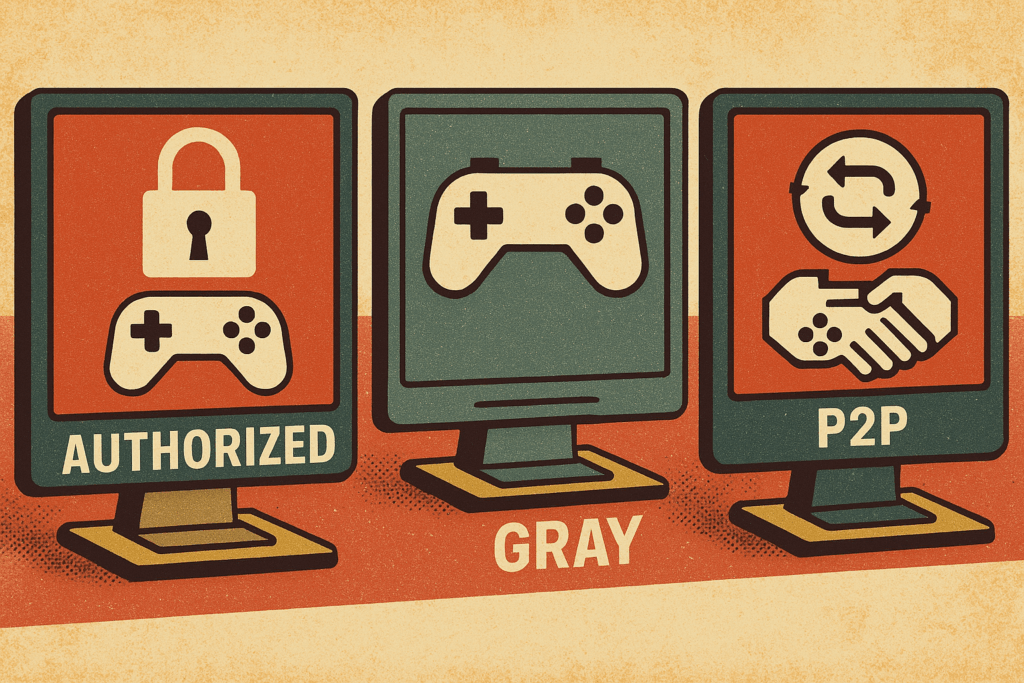 Digital Game Marketplaces: Exploring Authorized, Gray, and P2P Models
